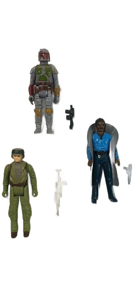 Vintage Star Wars figures with accessories