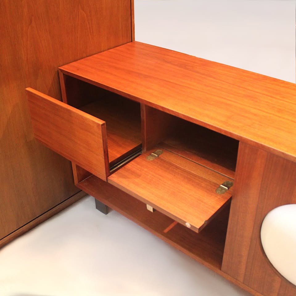 Vintage 1949 Mid-Century Modern Custom L-Shaped Office Desk by George Nelson