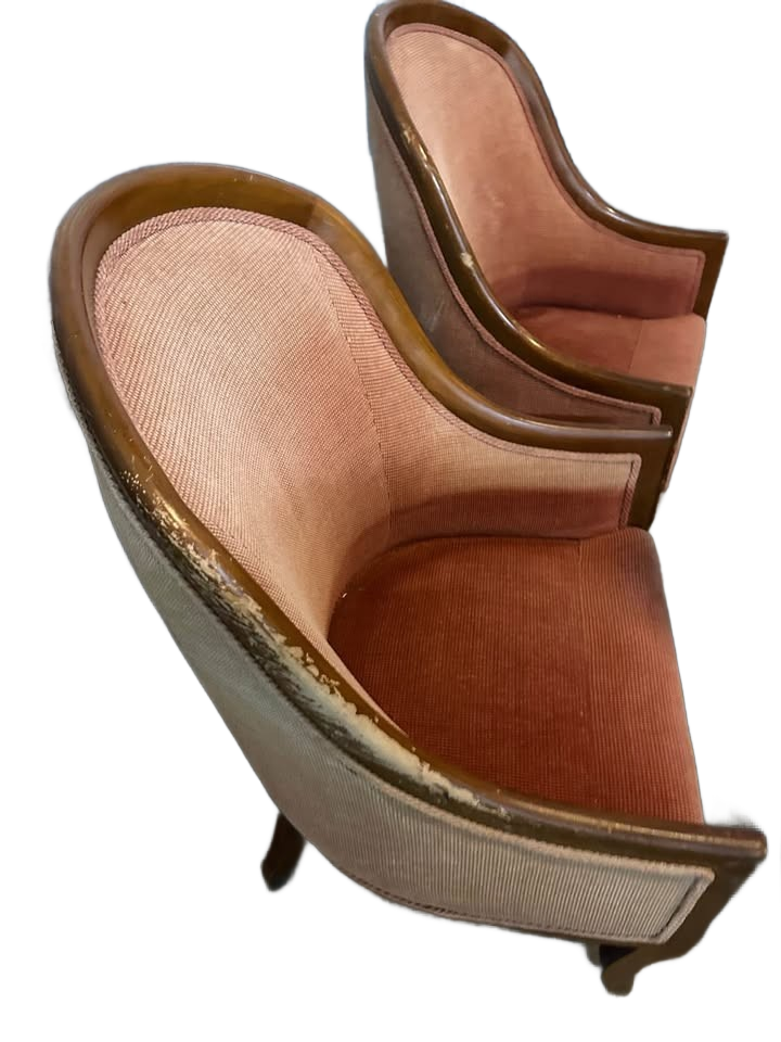 Pair of mid-century modern accent chair