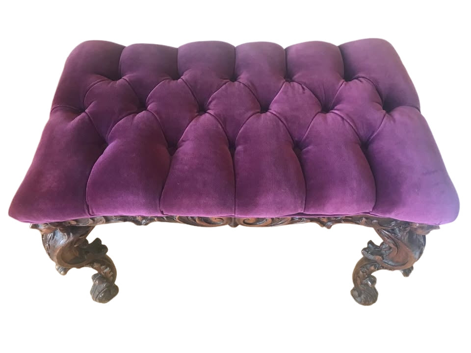 25”x 17”x 20”high one of the kind bench/stool. Unique antique piece.