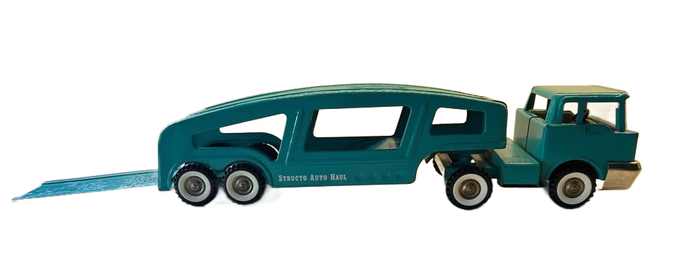 1960s Strutco Auto Haul Metal Car Carrier