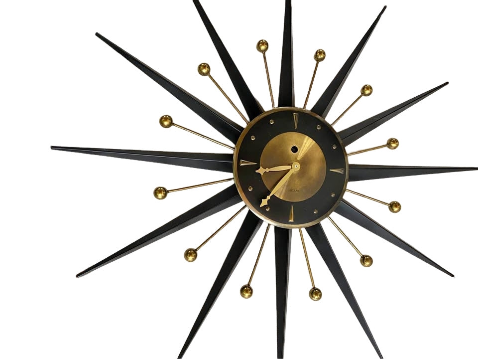 Vintage Starburst Clock