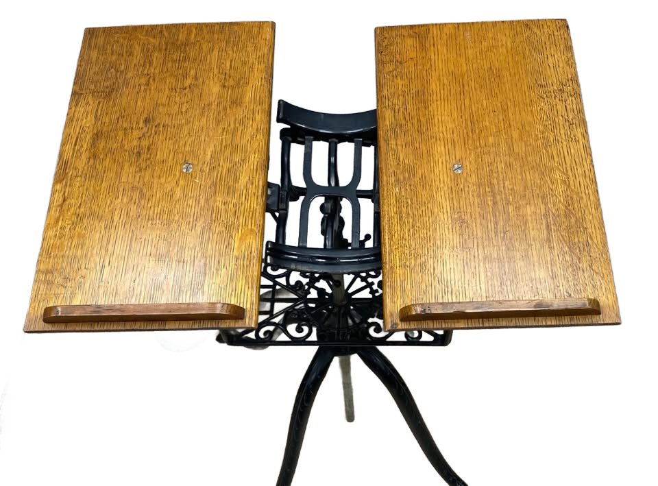 Antique Victorian Dictionary Book Stand Cast Iron Adjustable