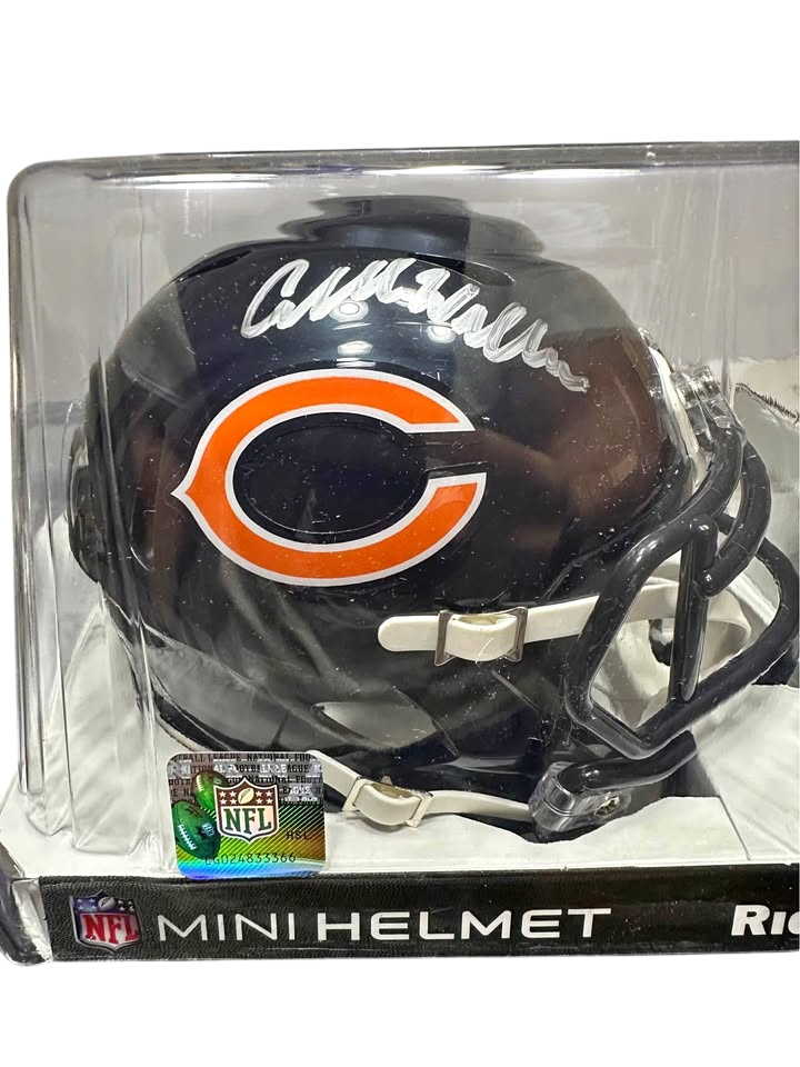 Caleb Williams Chicago Bears Autographed Fanatics Authentic Riddell Speed Mini Helmet