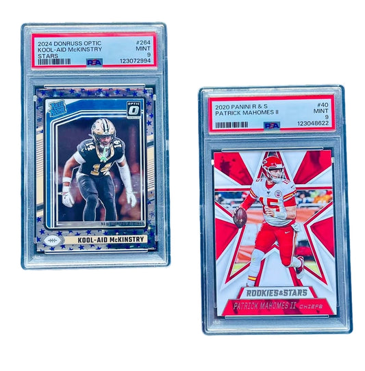 2-PSA GRADED FOOTBALL CARDS