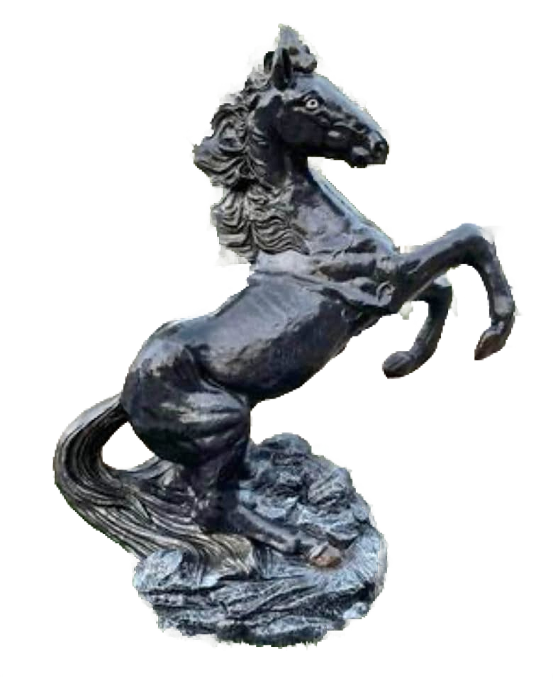 Beautiful Solid Concrete Horse 44” Tall