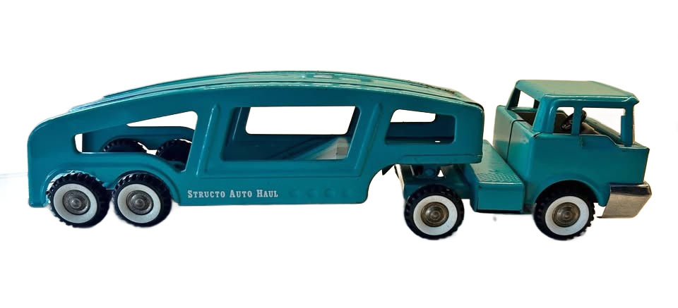 1960s Strutco Auto Haul Metal Car Carrier