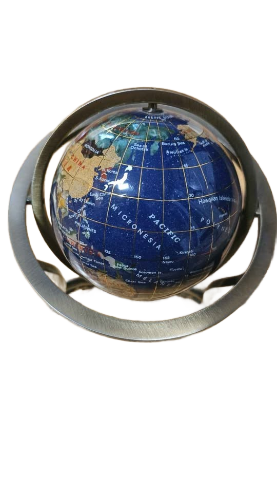 Rare 1980s Stone World Globe