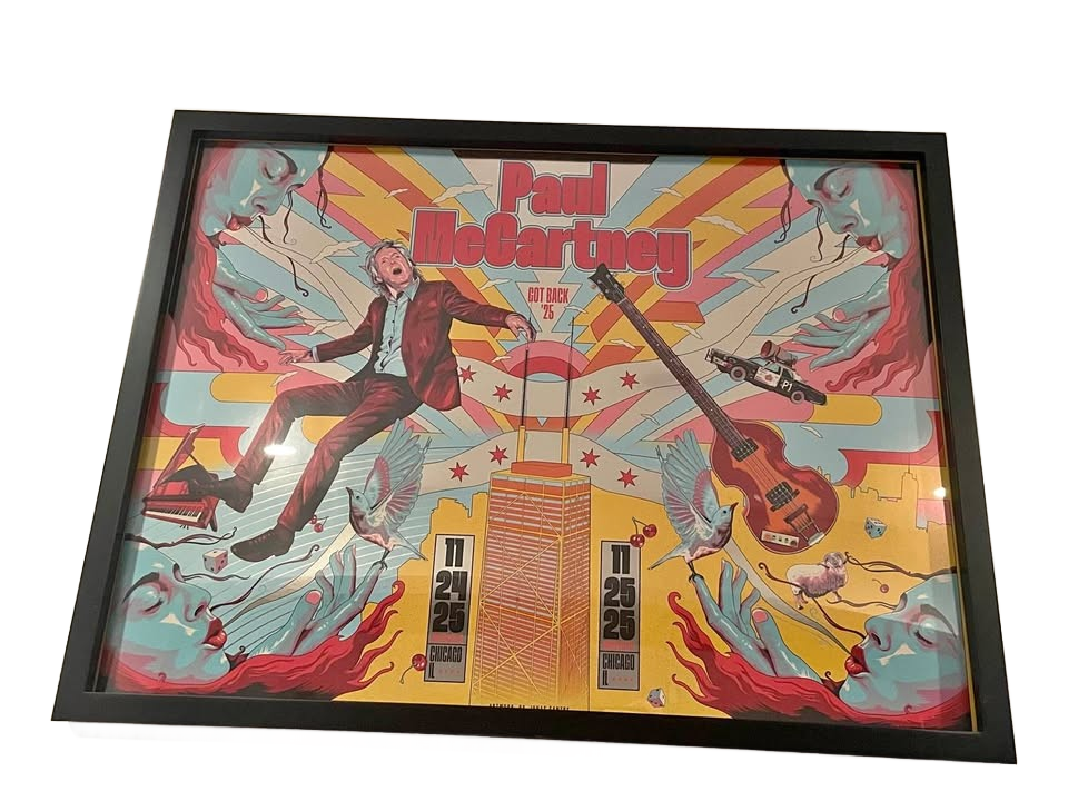 Paul McCartney Chicago Tour 2025 Poster - Exclusive Foil Variant