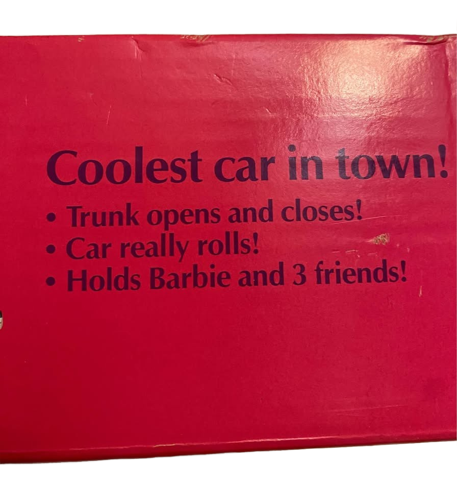 Vintage 1957 Barbie Chevy Convertible 1980’s new in box