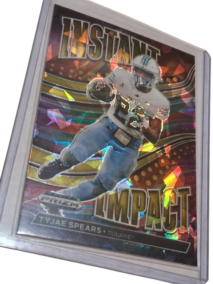 2023 Rookie Prizm Draft Picks #II-20 Tyjae Spears Instant Impact Gold Ice Titans