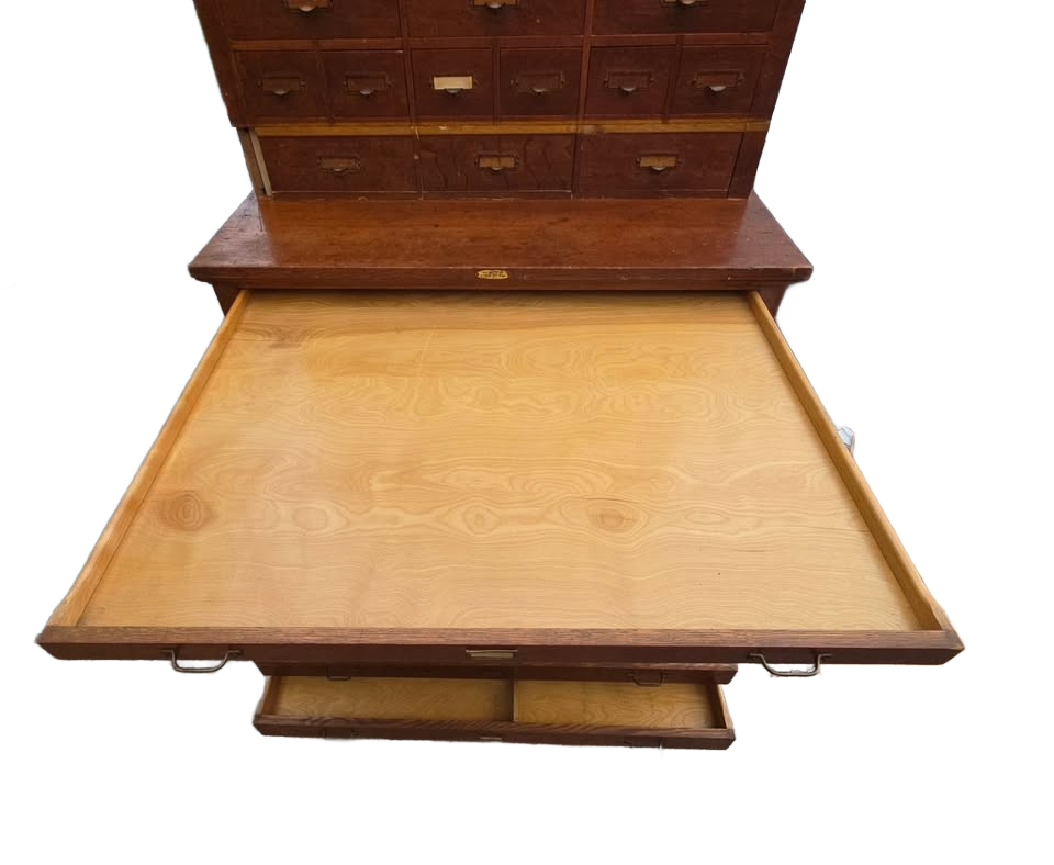Antique Map Cabinet