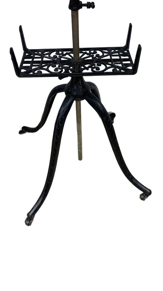 Antique Victorian Dictionary Book Stand Cast Iron Adjustable