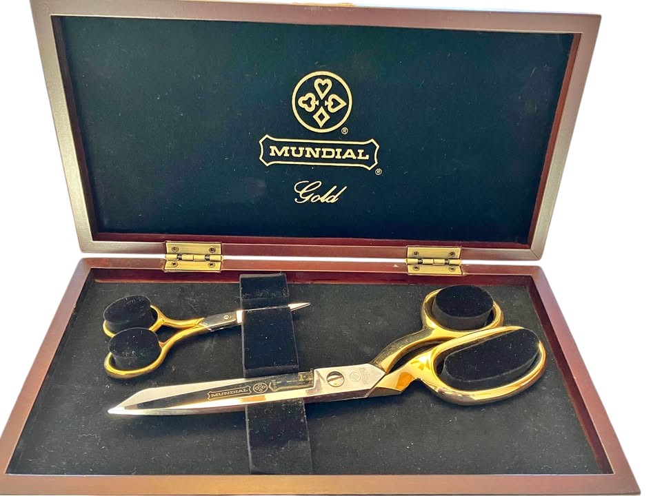 Scissors-Mundial Gold Collection Edition 8” & 4”-gold plated handles