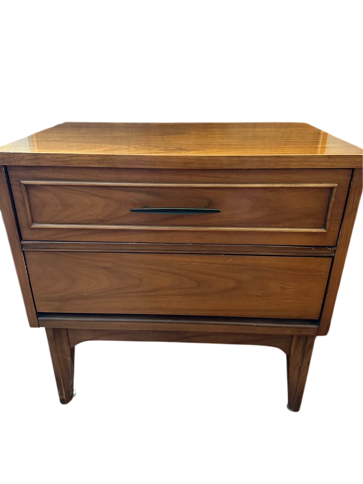 Mid Century Dixie King Headboard And Nightstands