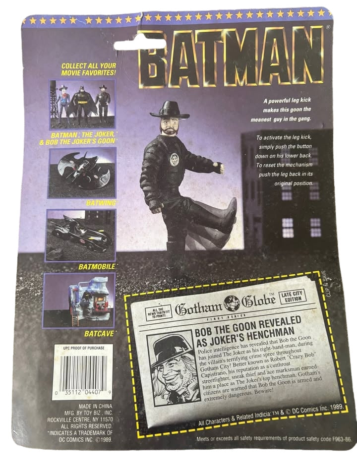 Original 1989 ToyBiz Batman Movie "Bob" Action Figure UNOPENED