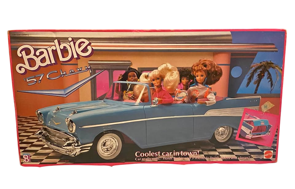 Vintage 1957 Barbie Chevy Convertible 1980’s new in box