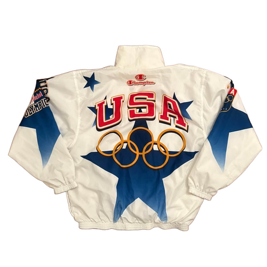 VINTAGE USA Olympic Team Jacket Size XL Champion 1996 Atlanta Official Mens 90s