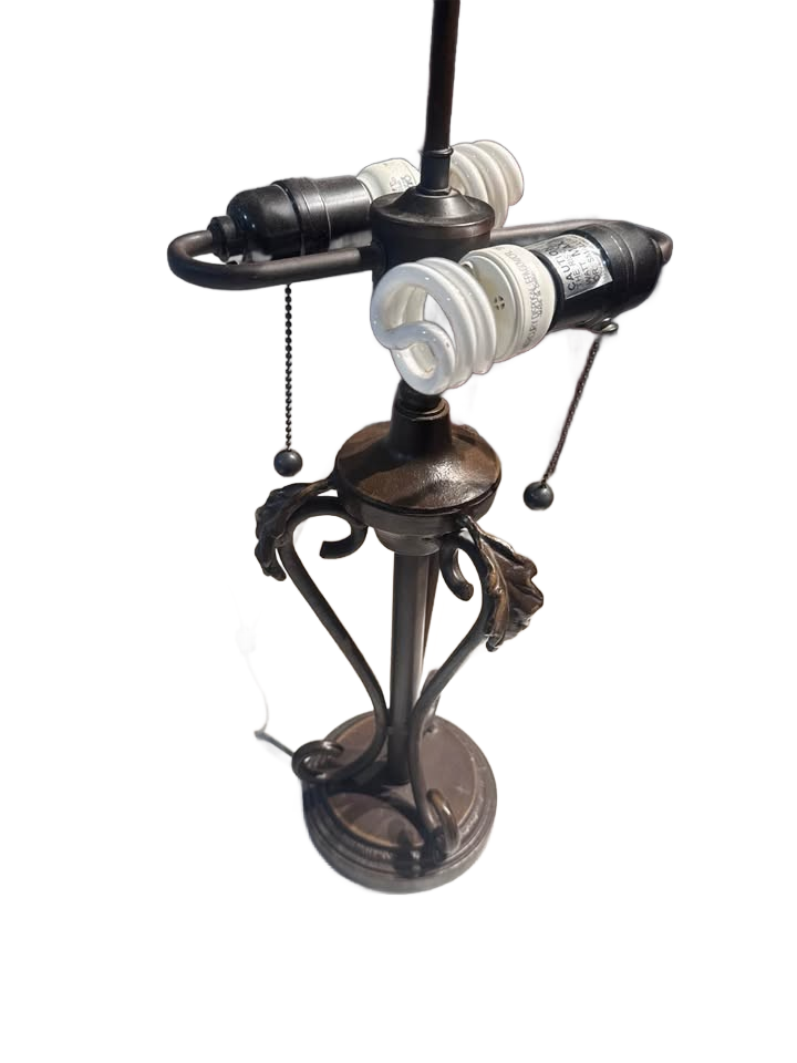 Vintage Stained Glass Lamp