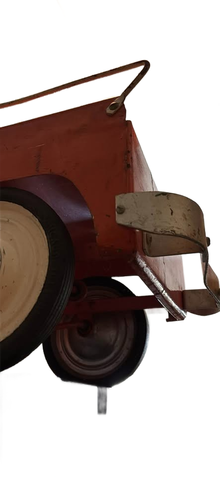 1950s Vintage Hamilton Steel Jeep Pedal Car automobile Americana rare toy 50s