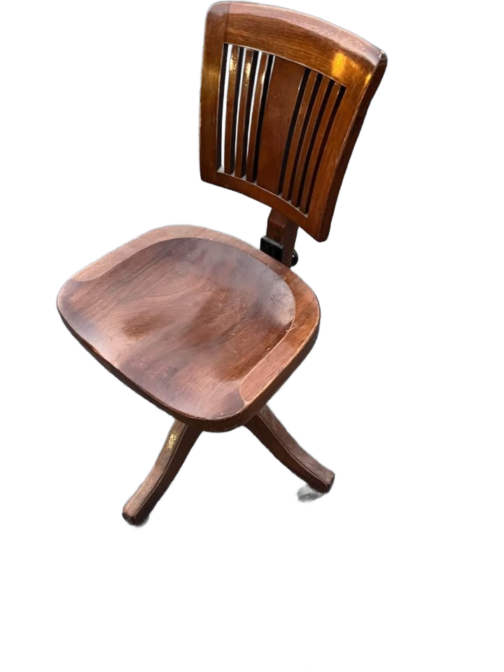 Vintage Wood Desk Chair