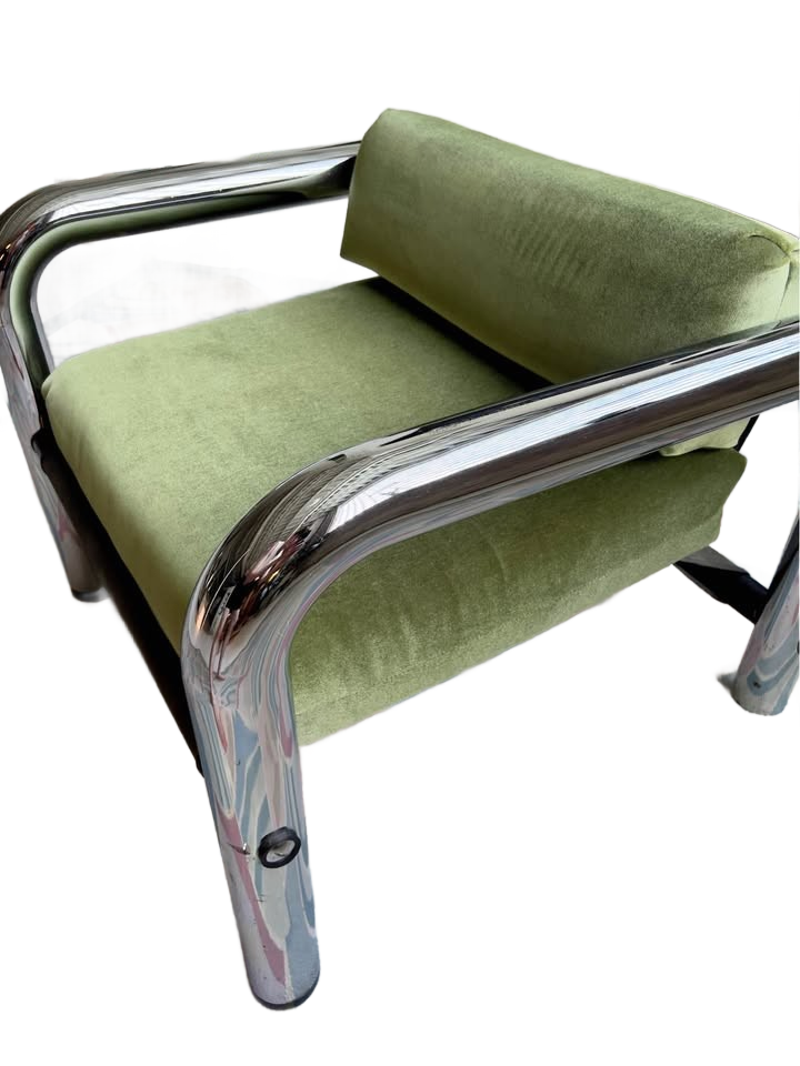 Byron Botker Mohair Lounge Chair