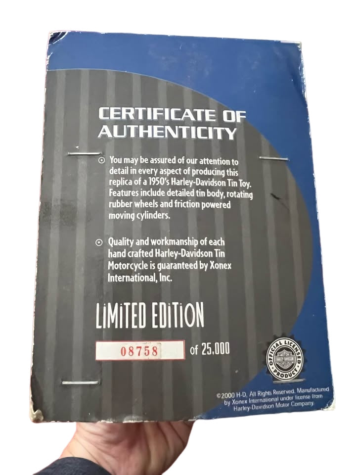 1950’s Tin Toy Replica Harley Davidson