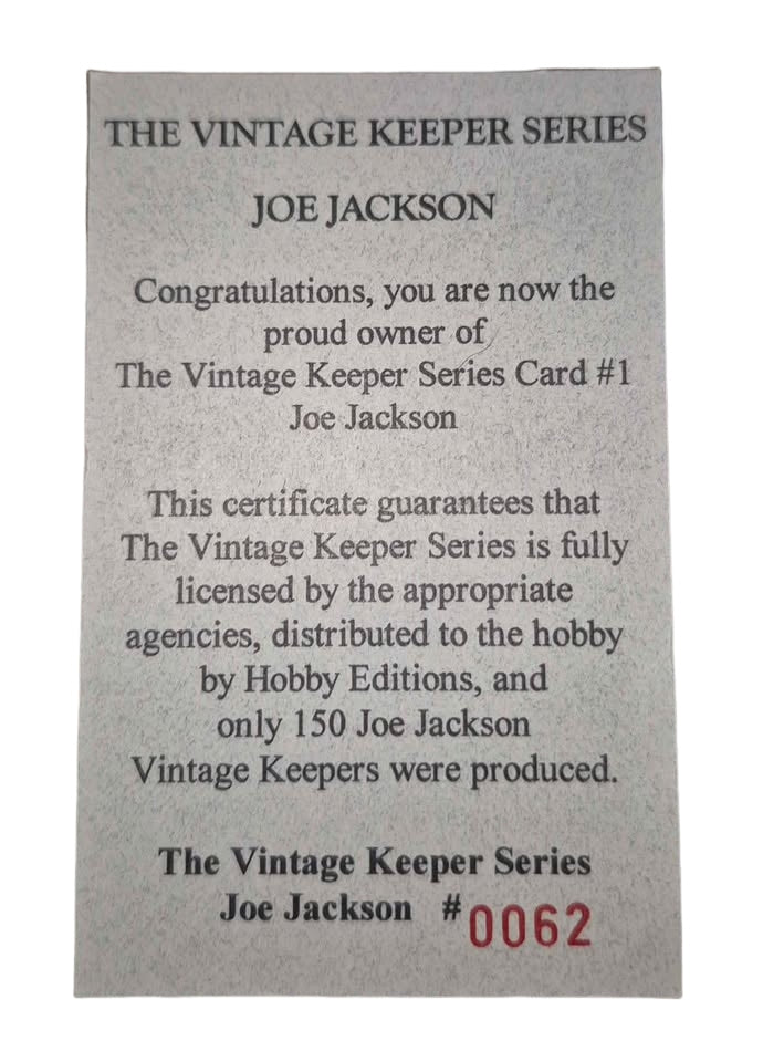 Limited Cracker Jack 'Shoeless' Joe Jackson Card (#62/100)