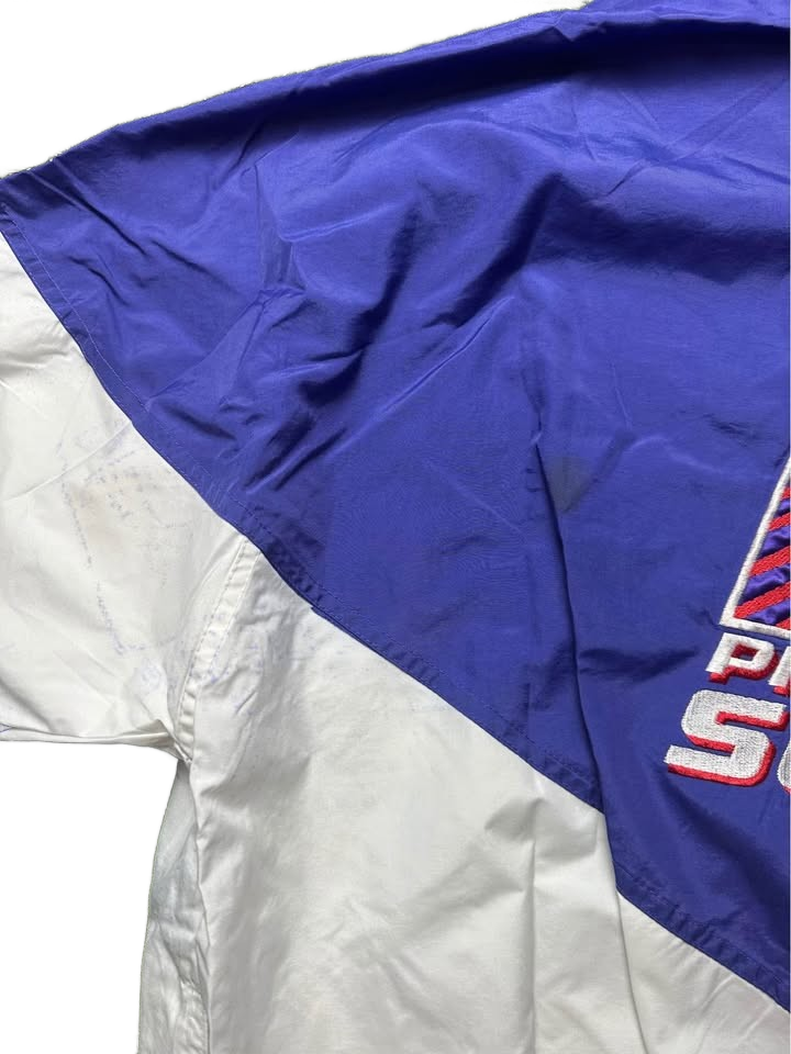 Vintage 90s Y2K Logo Athletic windbreaker Phoenix Suns XL stained