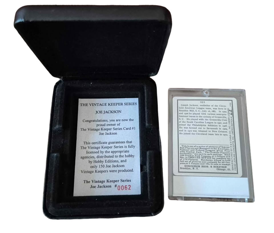 Limited Cracker Jack 'Shoeless' Joe Jackson Card (#62/100)