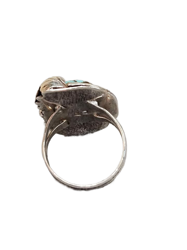 Native American Silver Navajo Turquoise Ring