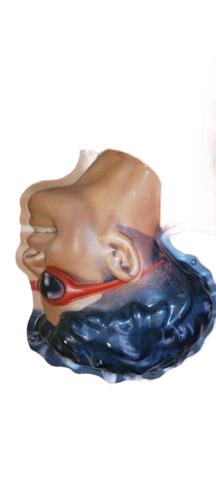 Vintage Coca-Cola 3-D Plastic Mountain Rock Climber Advertising Sign w\ Rope