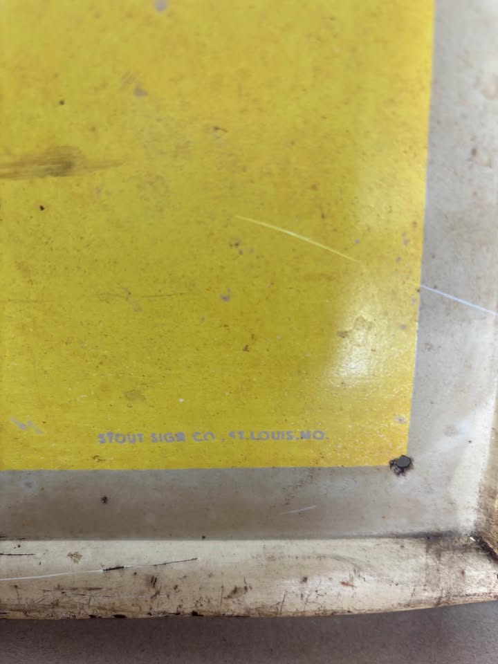 METAL PEPSI SIGN MADE BY STOUT SIGN CO