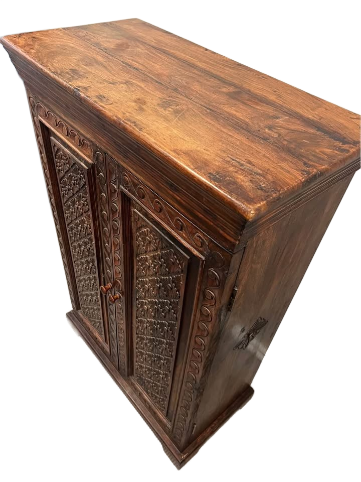 Carved Indonesian style cabinet