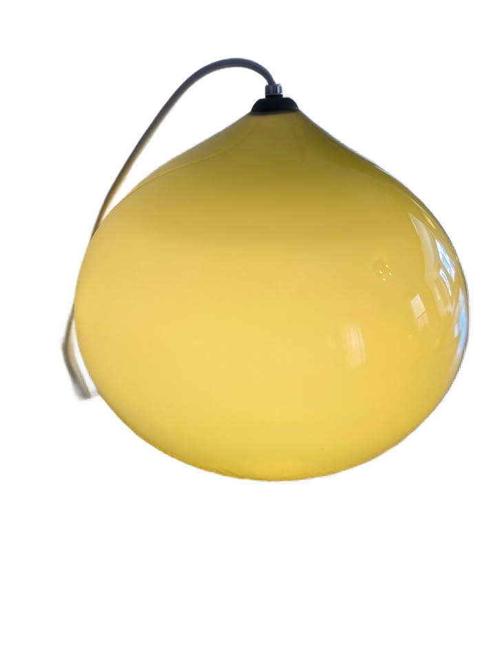 Holmegaard Green Glass Teardrop Pendant Lamp