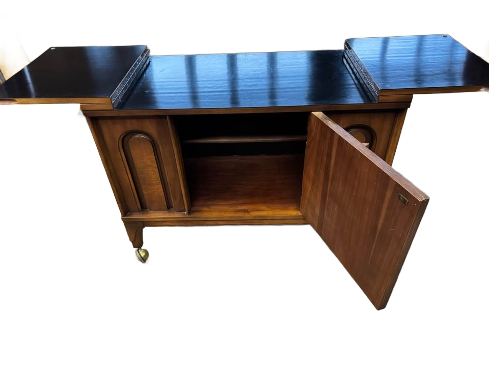 Vintage mid century Kent Coffey Perspecta bar cart