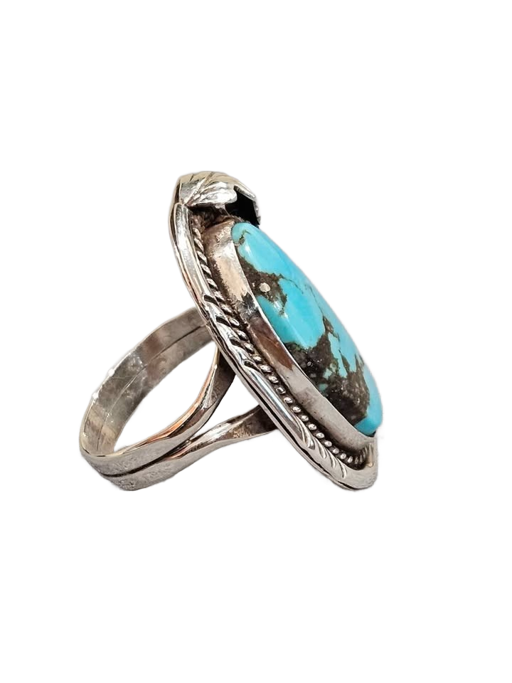 Native American Silver Navajo Turquoise Ring