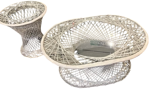 Vintage Spun fiberglass table set