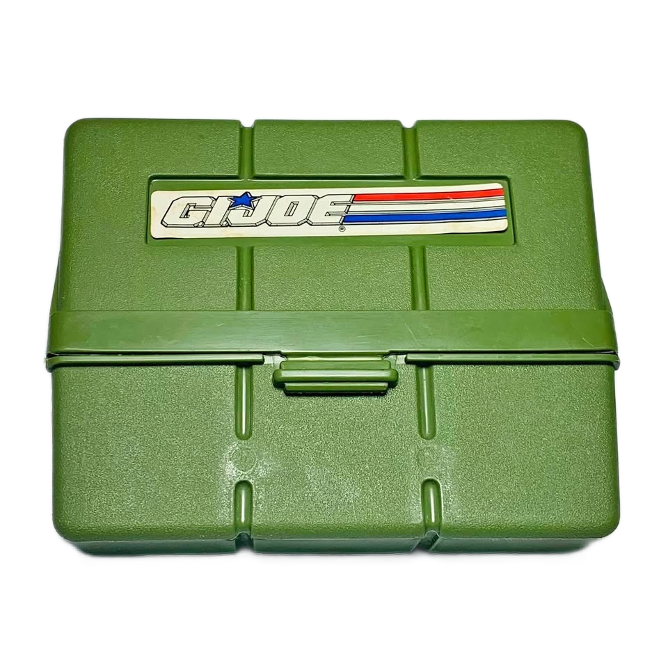 Vintage 1983 Hasbro G.I. Joe Pocket Patrol Pack Figure Holder Belt Clip Case Green