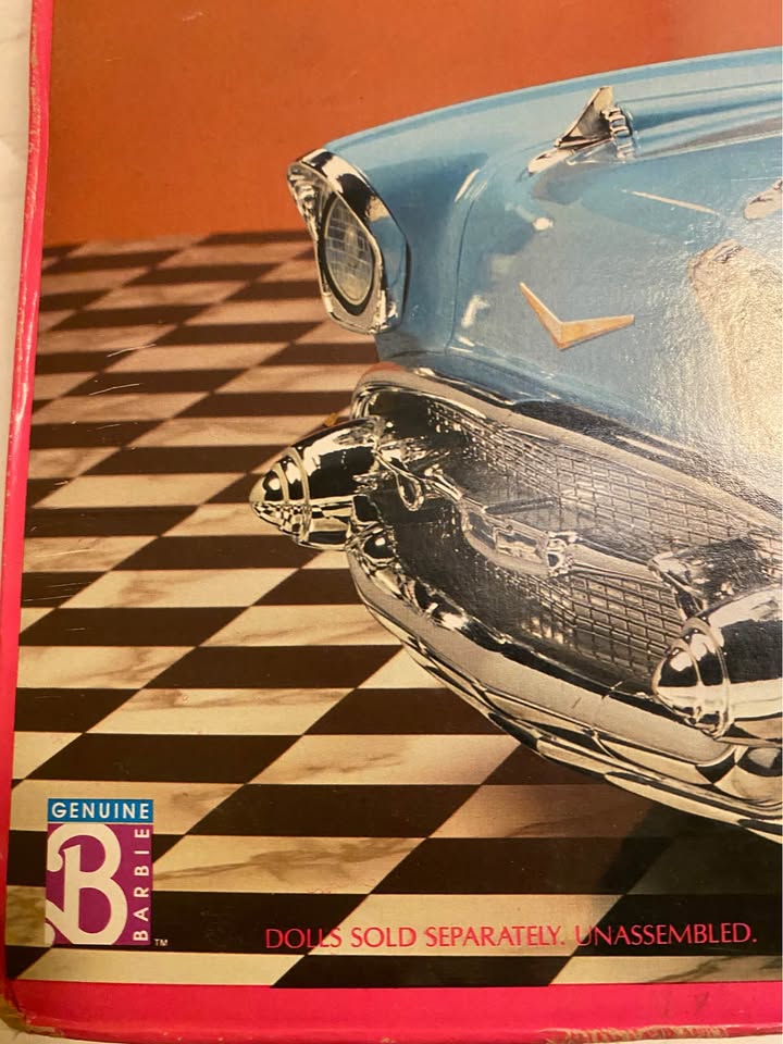 Vintage 1957 Barbie Chevy Convertible 1980’s new in box