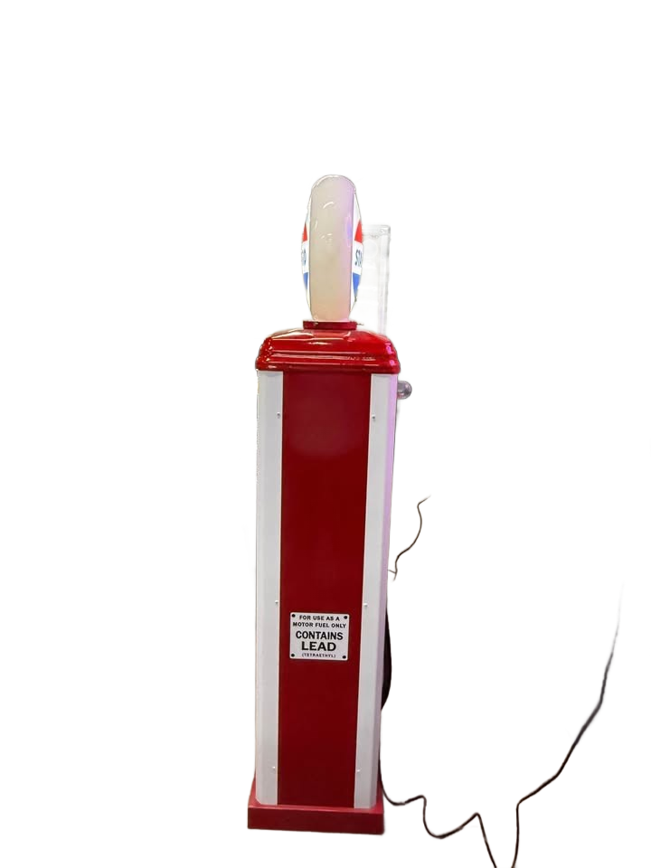 STANDARD Gas Pump – Reproduction Full-size vintage-style STANDARD reproduction pump. Lights