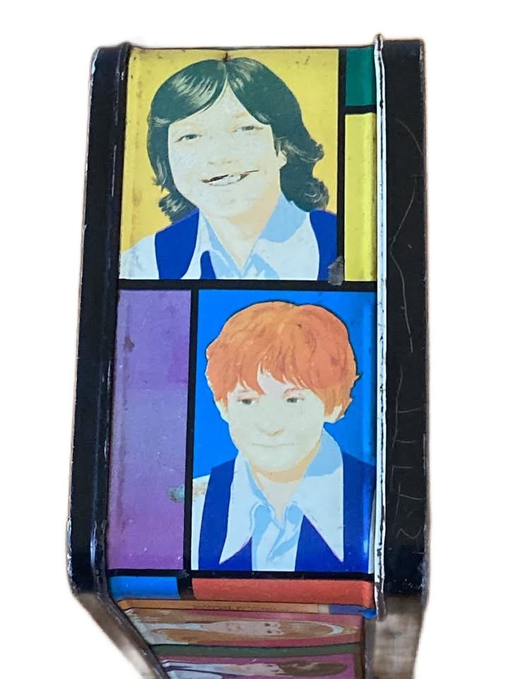 Vintage - 1971 The Partridge Family Metal Tin Lunch Box, No thermos
