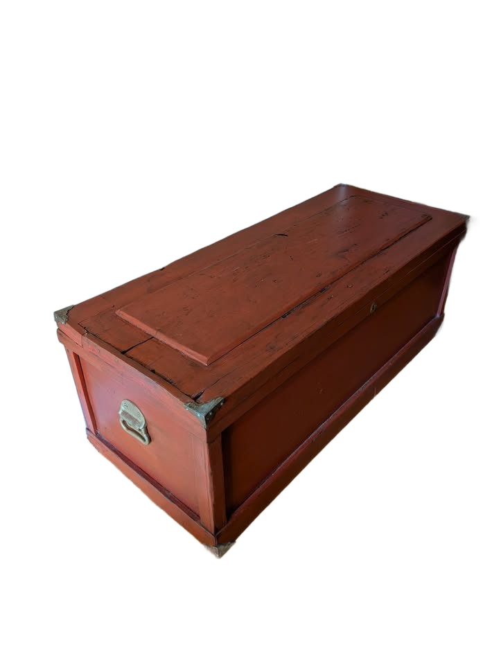Red Wooden Chest