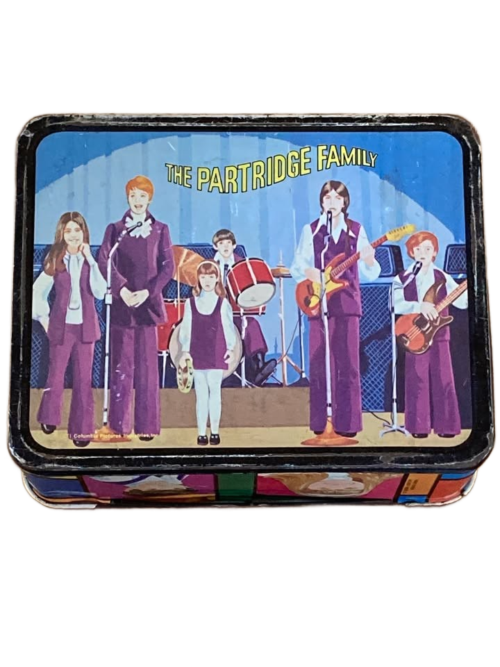 Vintage - 1971 The Partridge Family Metal Tin Lunch Box, No thermos