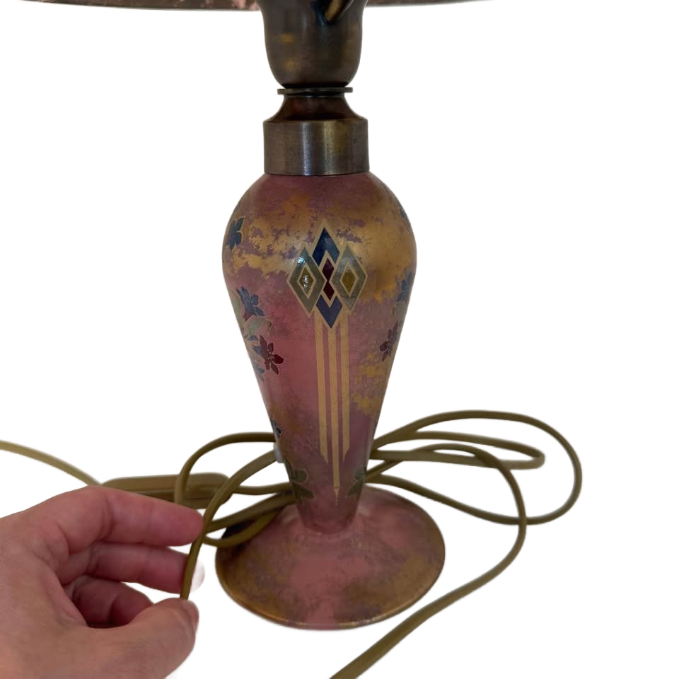 Authentic Murano Glass Table Lamp by Maestro J. Cenedese – Handcrafted