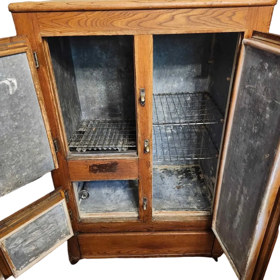 Antique Wooden Icebox