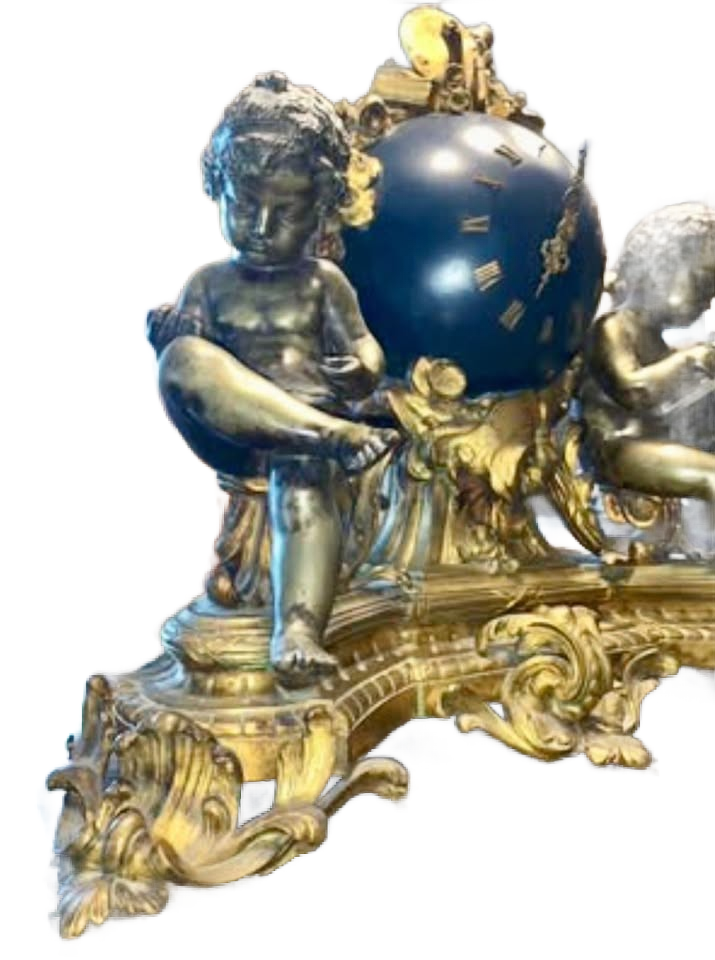 ANTIQUE FRENCH MANTLE CLOCK BY DENIERE