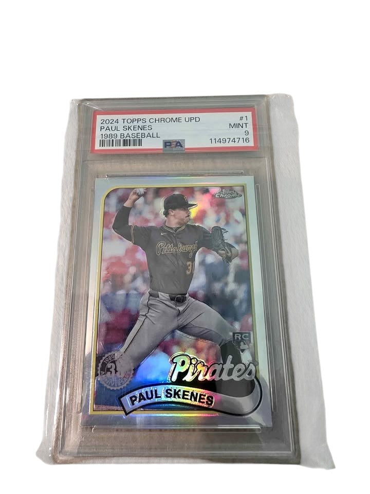 PAUL SKENES ROOKIE RC PSA 9 2024 Topps Chrome