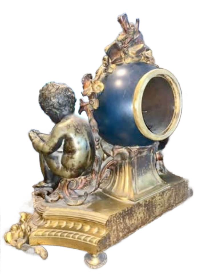 ANTIQUE FRENCH MANTLE CLOCK BY DENIERE