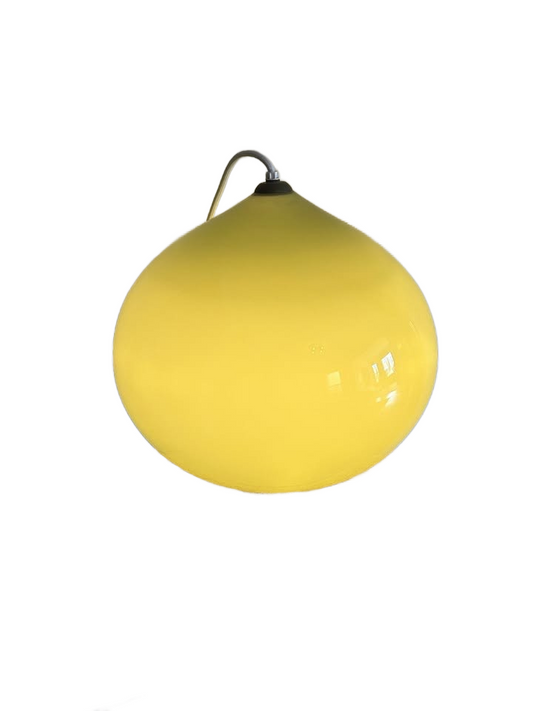 Holmegaard Green Glass Teardrop Pendant Lamp